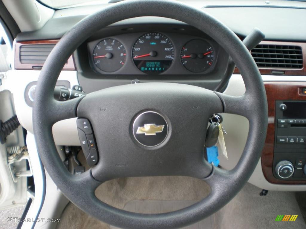 2007 Chevrolet Impala LS Gray Steering Wheel Photo #49347642