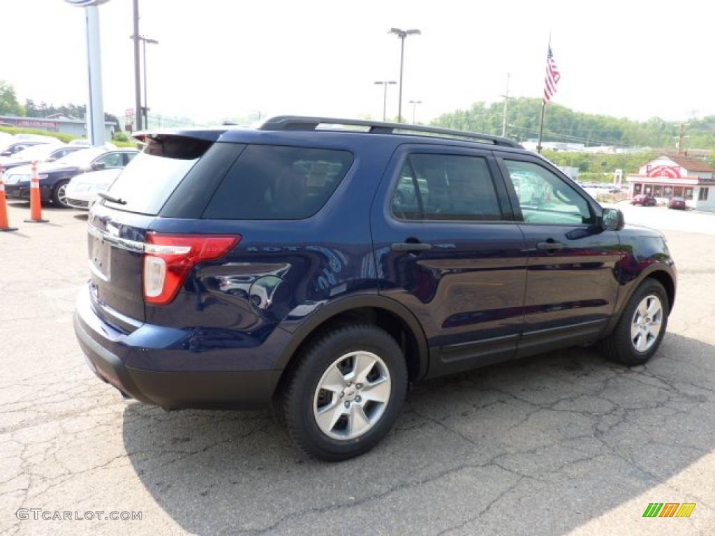 2011 Explorer FWD - Kona Blue Metallic / Medium Light Stone photo #4