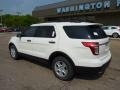 2011 White Suede Ford Explorer FWD  photo #2