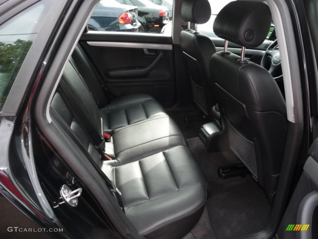 Ebony Interior 2004 Audi A4 1.8T Sedan Photo #49349476