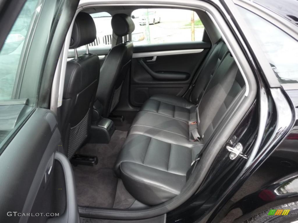 Ebony Interior 2004 Audi A4 1.8T Sedan Photo #49349512