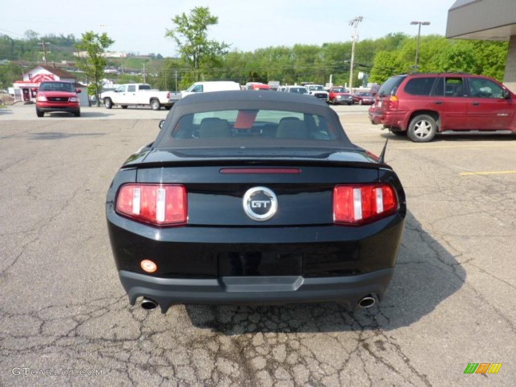2011 Mustang GT Convertible - Ebony Black / Charcoal Black photo #3