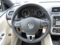 Cornsilk Beige 2012 Volkswagen Eos Komfort Steering Wheel