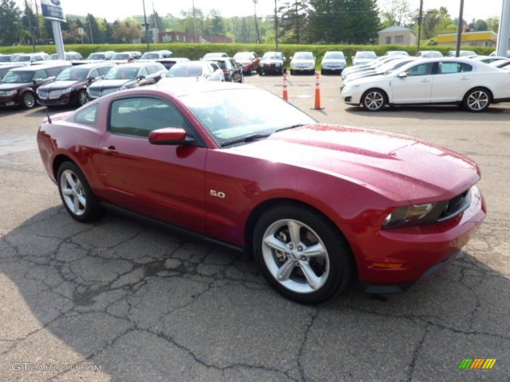 2011 Mustang GT Coupe - Red Candy Metallic / Charcoal Black photo #5
