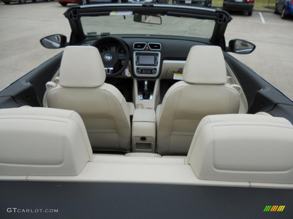 Cornsilk Beige Interior 2012 Volkswagen Eos Komfort Photo #49350904