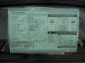 2012 Volkswagen Eos Komfort Window Sticker