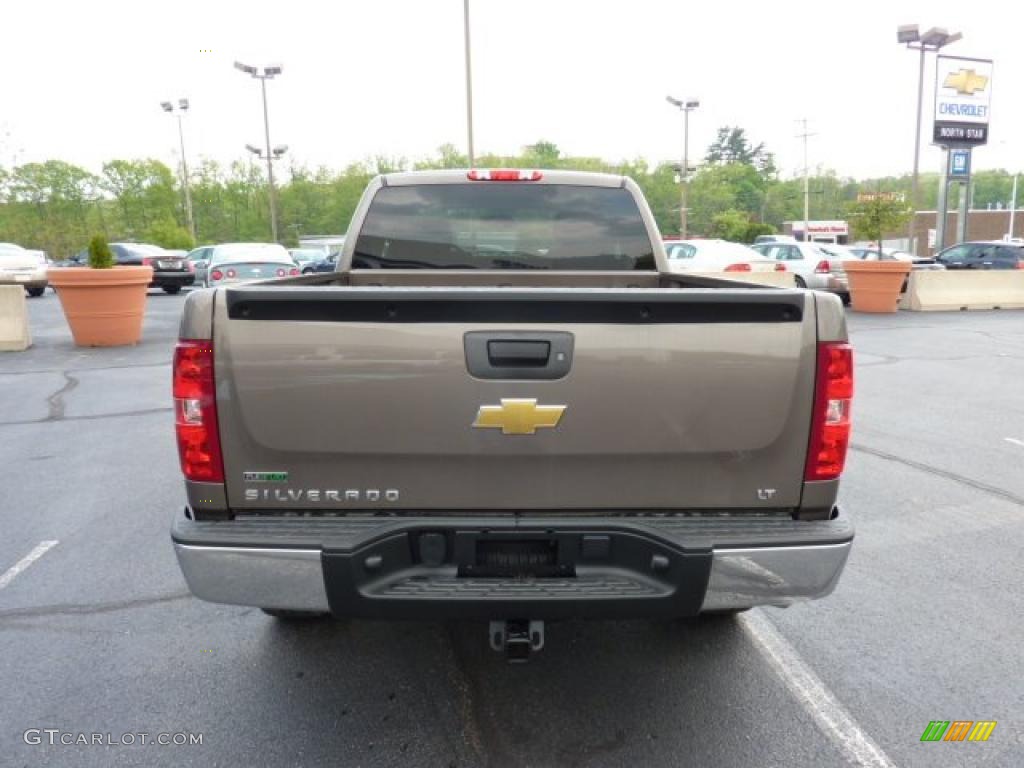 2011 Silverado 1500 LT Extended Cab 4x4 - Mocha Steel Metallic / Ebony photo #6