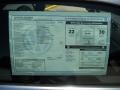 2012 Volkswagen Eos Komfort Window Sticker