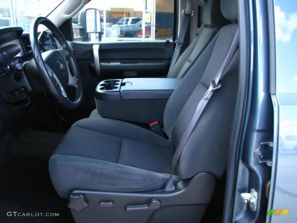 Ebony Interior 2009 Chevrolet Silverado 2500HD LT Crew Cab 4x4 Photo #49352713