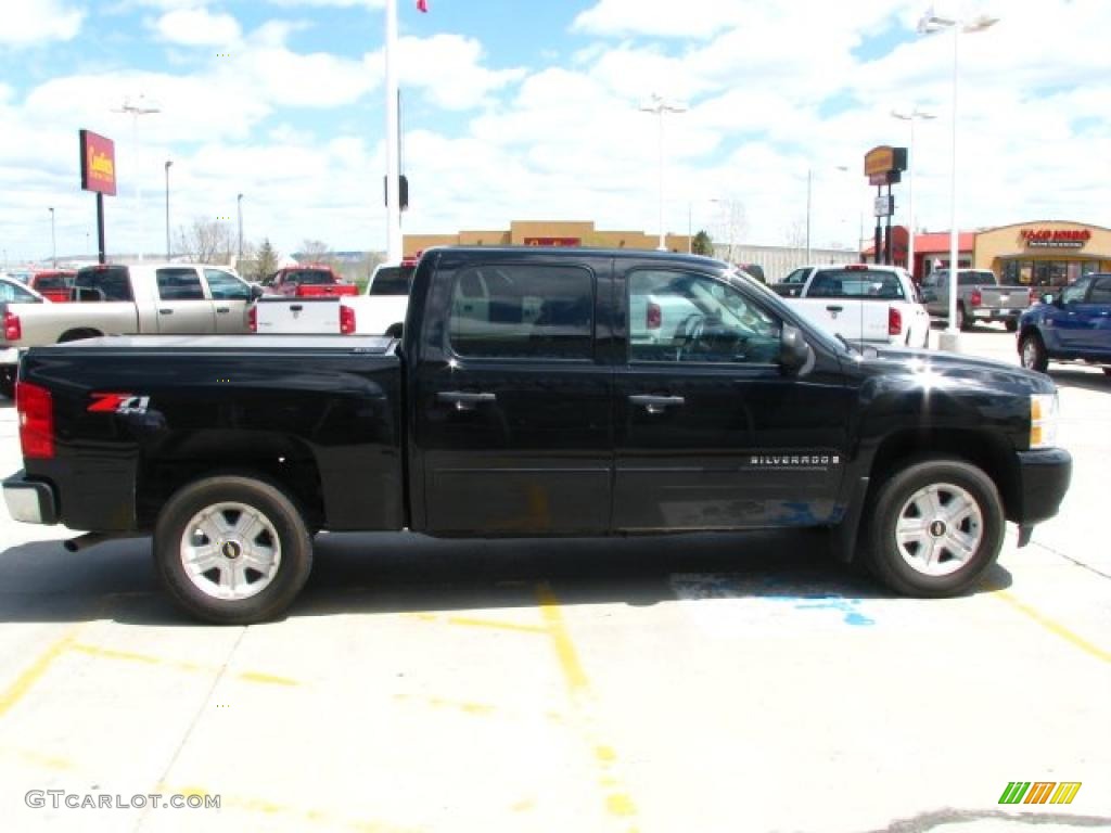 2007 Silverado 1500 LT Z71 Crew Cab 4x4 - Black / Ebony Black photo #8