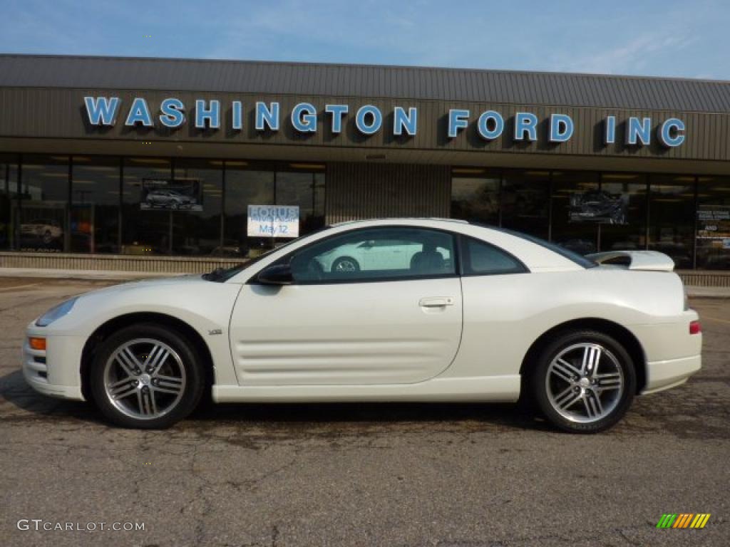 2003 Eclipse GTS Coupe - Dover White Pearl / Midnight photo #1