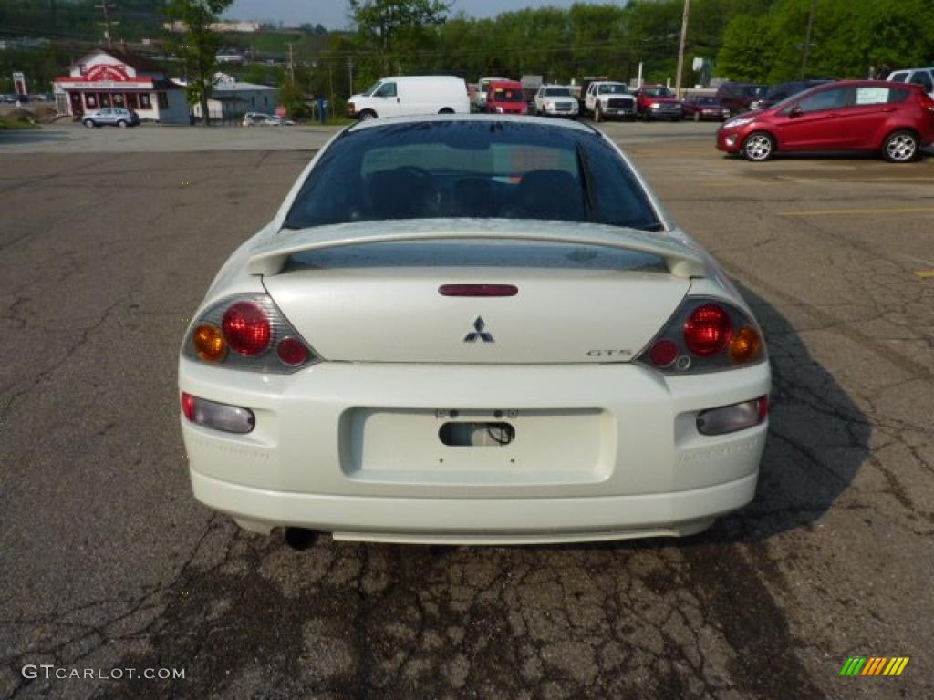 2003 Eclipse GTS Coupe - Dover White Pearl / Midnight photo #3