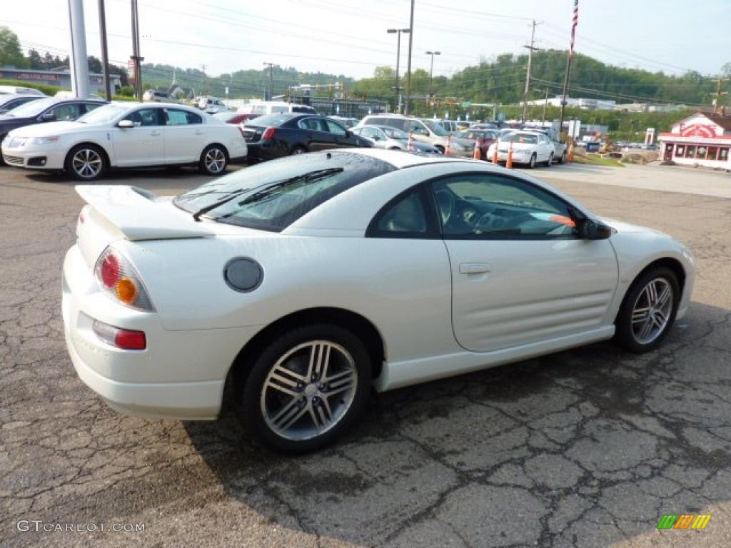 2003 Eclipse GTS Coupe - Dover White Pearl / Midnight photo #4