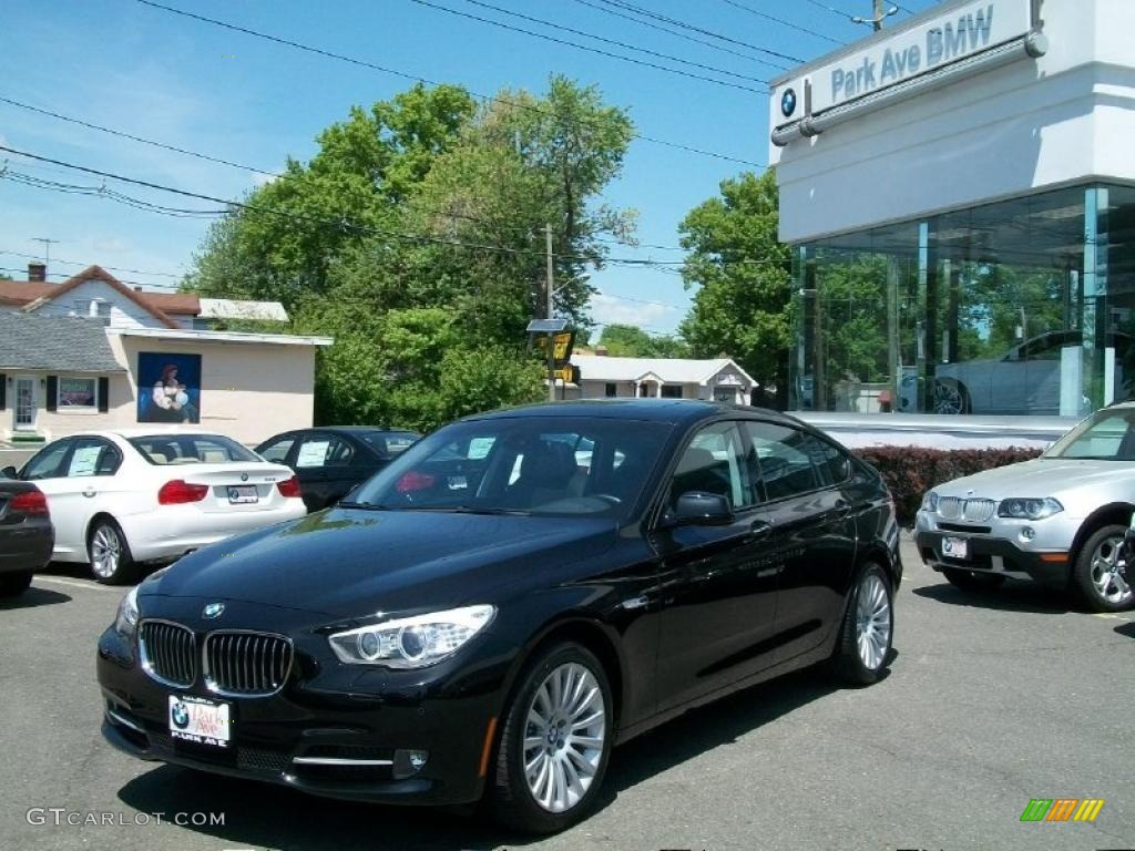 2010 5 Series 535i Gran Turismo - Jet Black / Black photo #1