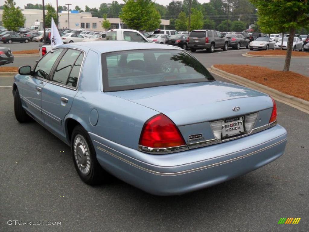 2001 Crown Victoria  - Light Blue Metallic / Dark Denim Blue photo #2