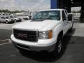 2011 Summit White GMC Sierra 2500HD Work Truck Extended Cab 4x4 Commercial  photo #3