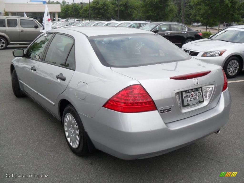 2007 Accord Value Package Sedan - Alabaster Silver Metallic / Black photo #2