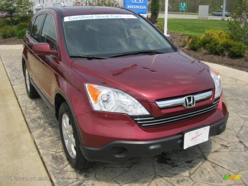 2007 CR-V EX-L 4WD - Tango Red Pearl / Gray photo #1