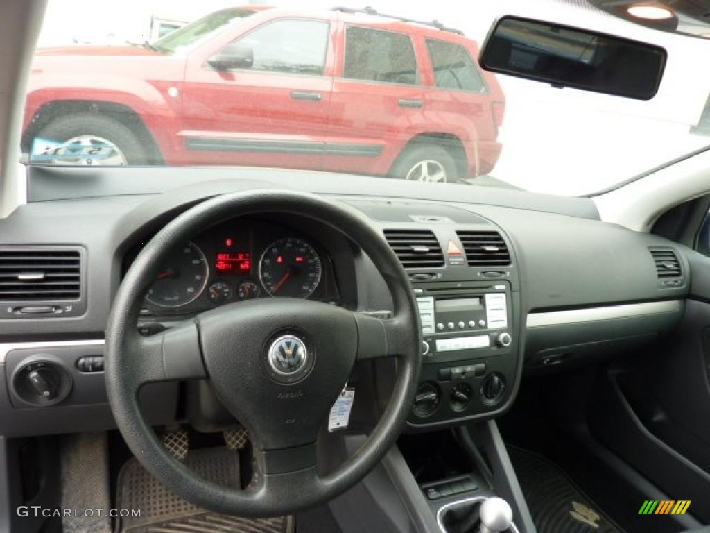 2008 Volkswagen Rabbit 2 Door Anthracite Black Dashboard Photo #49359472
