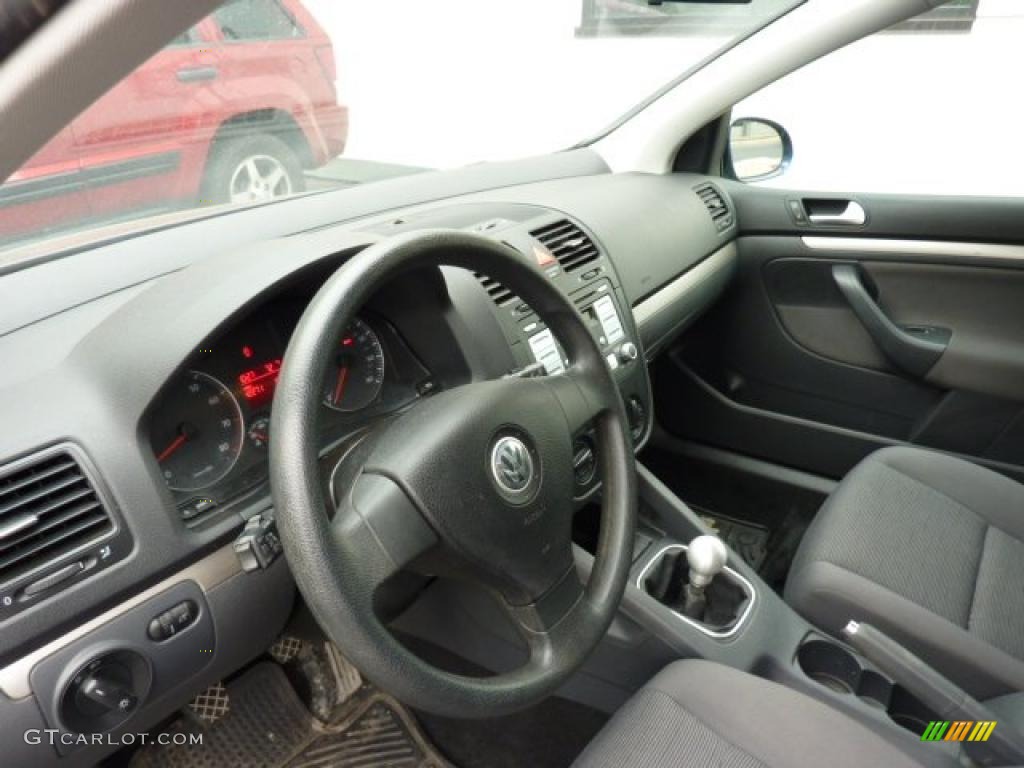 Anthracite Black Interior 2008 Volkswagen Rabbit 2 Door Photo #49359490