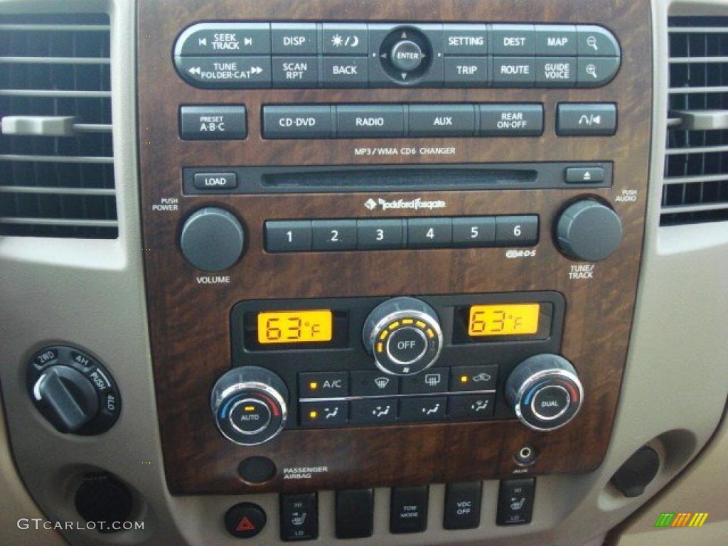 2009 Nissan Titan LE Crew Cab 4x4 Controls Photo #49360069