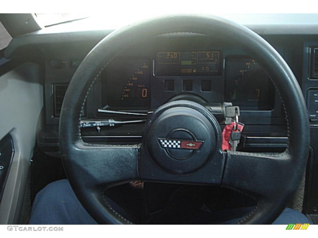 1989 Chevrolet Corvette Coupe Gray Steering Wheel Photo #49360072