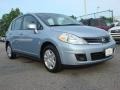 2010 Arctic Blue Metallic Nissan Versa 1.8 S Hatchback  photo #1