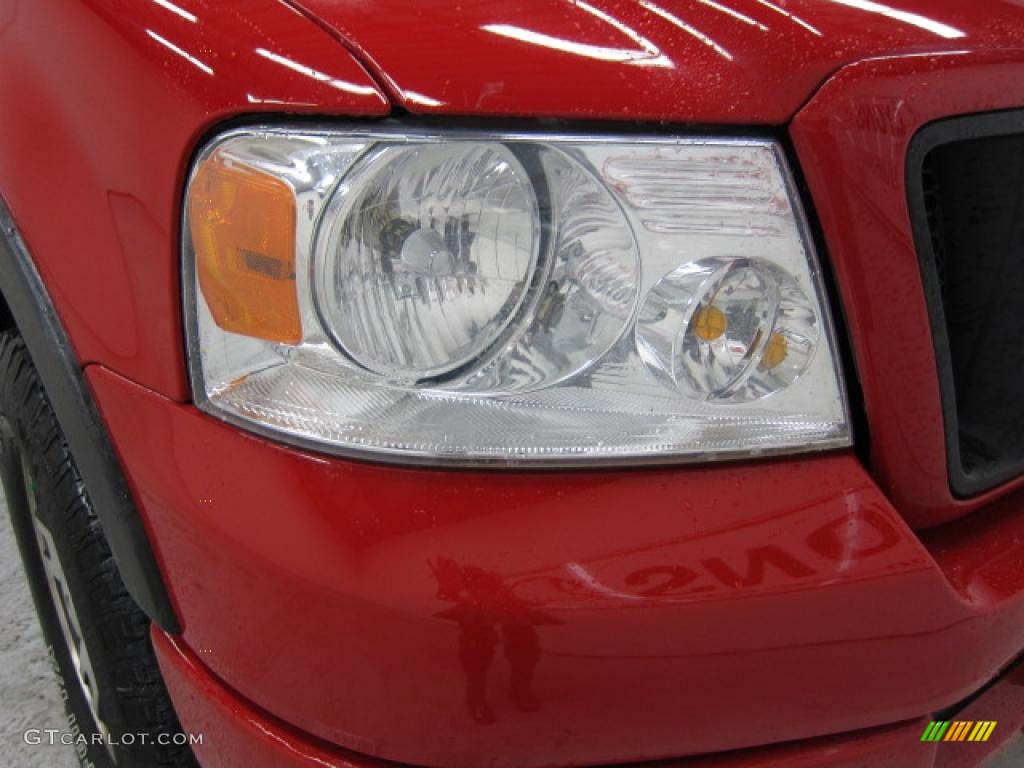 2005 F150 FX4 SuperCab 4x4 - Bright Red / Black photo #9