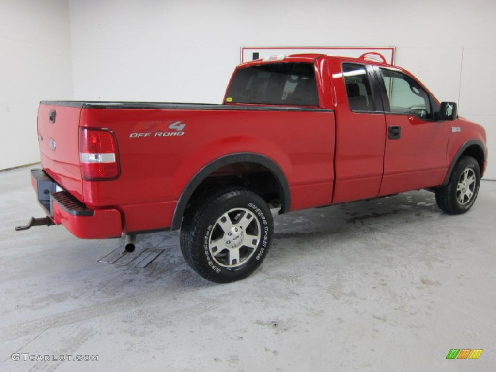 2005 F150 FX4 SuperCab 4x4 - Bright Red / Black photo #18