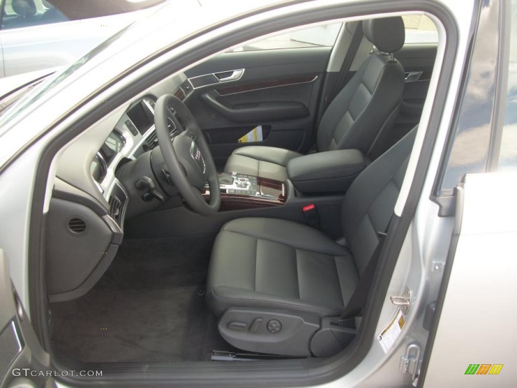 Black Interior 2011 Audi A6 3.0T quattro Sedan Photo #49362563