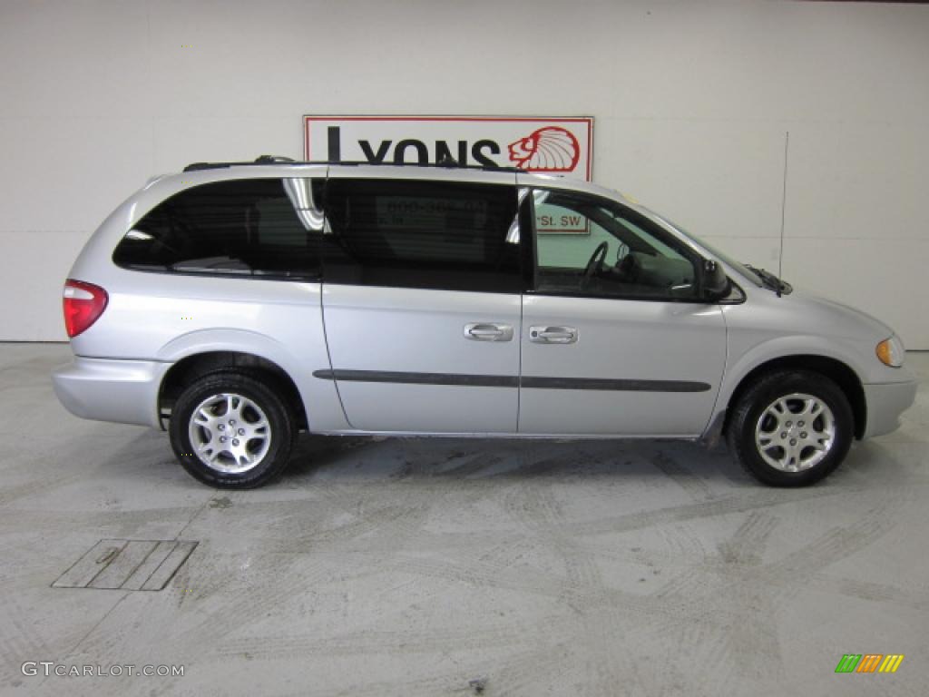 2002 Grand Caravan Sport - Bright Silver Metallic / Taupe photo #21