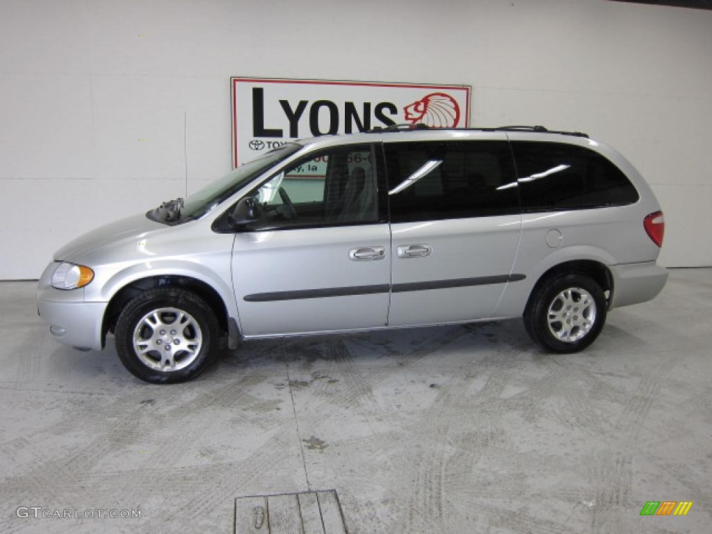 2002 Grand Caravan Sport - Bright Silver Metallic / Taupe photo #31