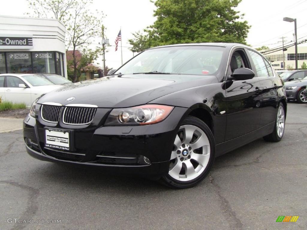 2008 3 Series 335xi Sedan - Jet Black / Black photo #1