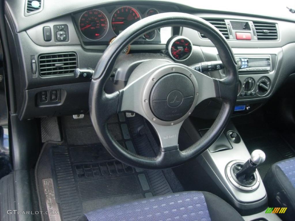 2003 Mitsubishi Lancer Evolution VIII Black Dashboard Photo #49363814