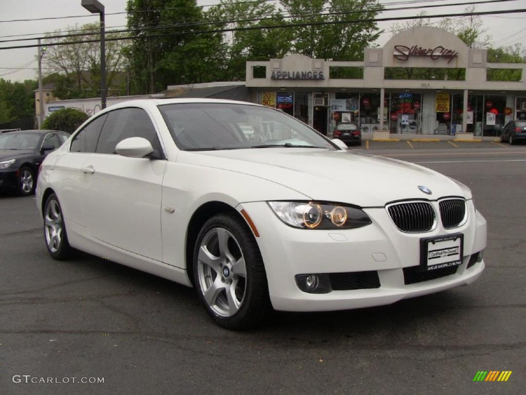 2008 3 Series 328xi Coupe - Alpine White / Coral Red/Black photo #3