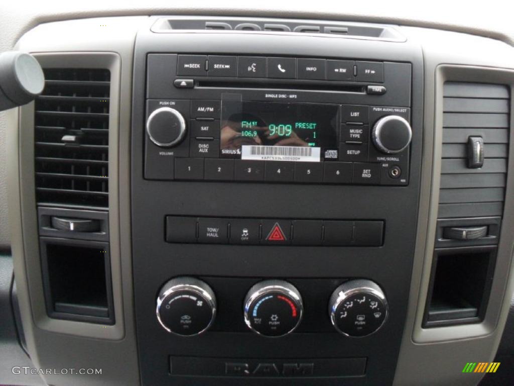 2011 Ram 1500 ST Quad Cab - Bright White / Dark Slate Gray/Medium Graystone photo #10