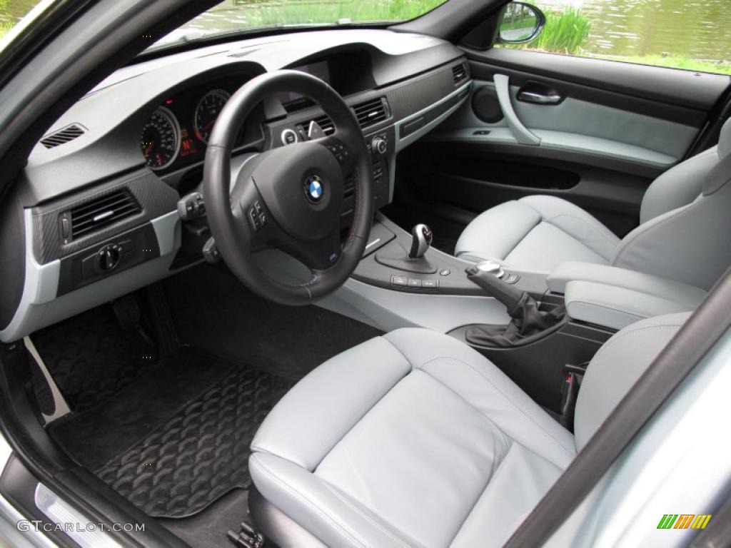 Silver Novillo Leather Interior 2008 BMW M3 Sedan Photo #49364672
