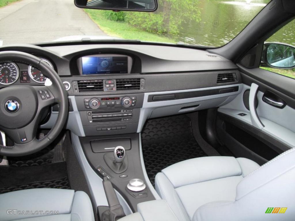 2008 BMW M3 Sedan Silver Novillo Leather Dashboard Photo #49364720