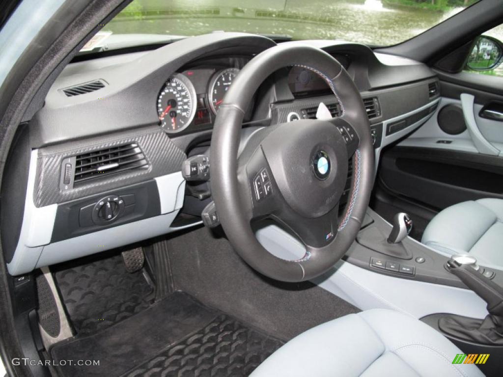 2008 BMW M3 Sedan Silver Novillo Leather Dashboard Photo #49364801