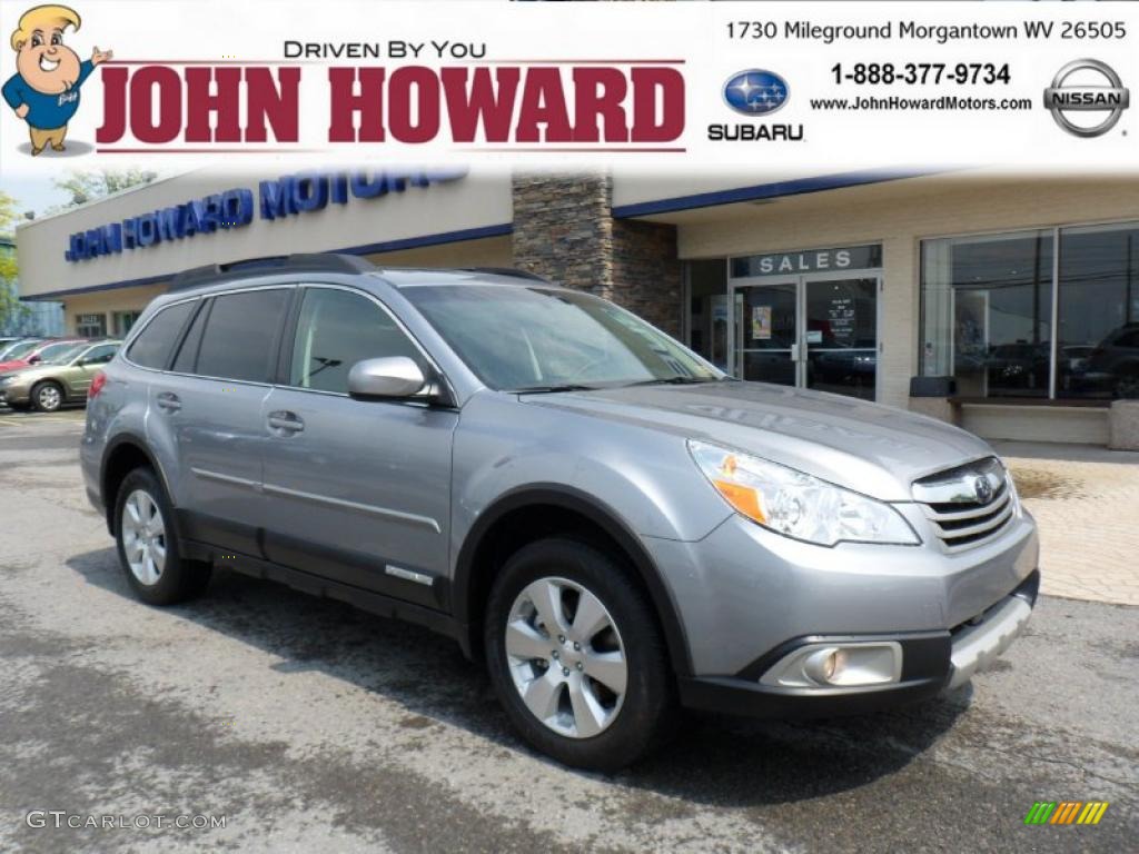 2011 Outback 3.6R Limited Wagon - Steel Silver Metallic / Off Black photo #1