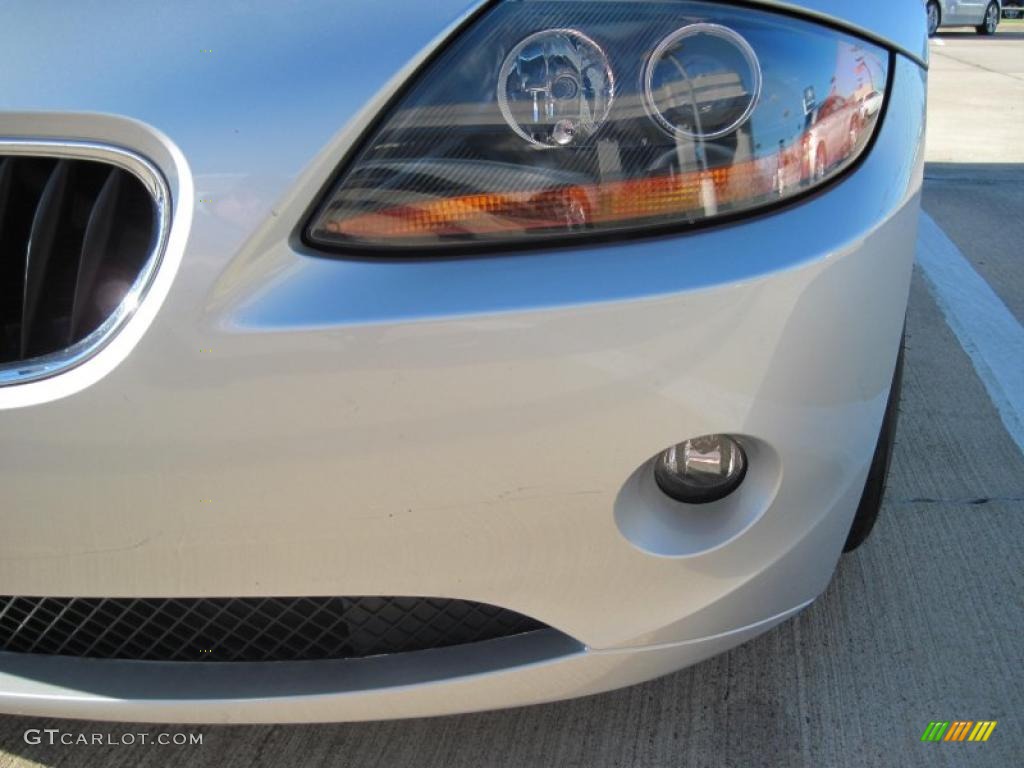 2003 Z4 2.5i Roadster - Titanium Silver Metallic / Black photo #16