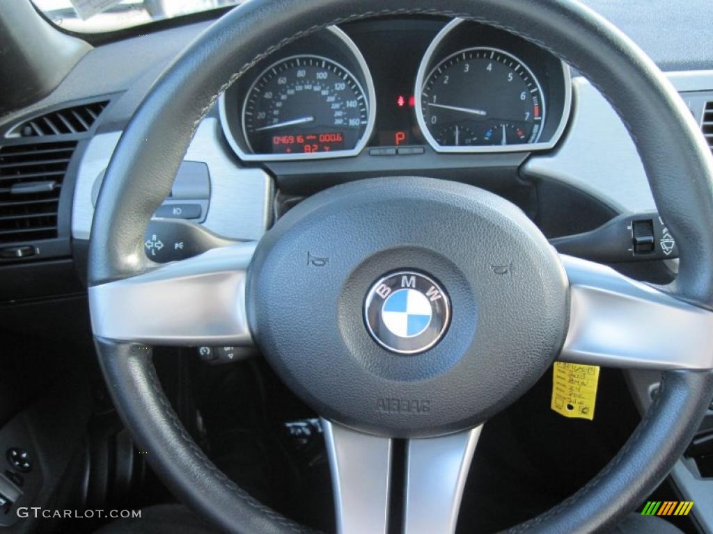 2003 Z4 2.5i Roadster - Titanium Silver Metallic / Black photo #63