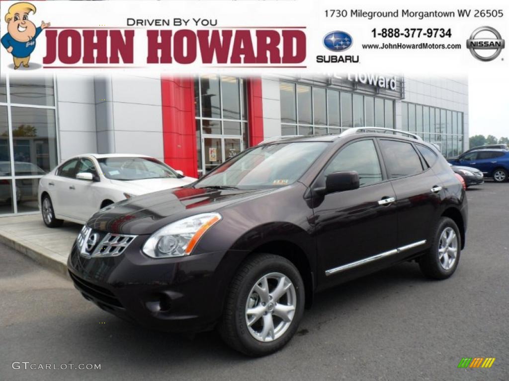 2011 Rogue SV AWD - Black Amethyst / Black photo #1