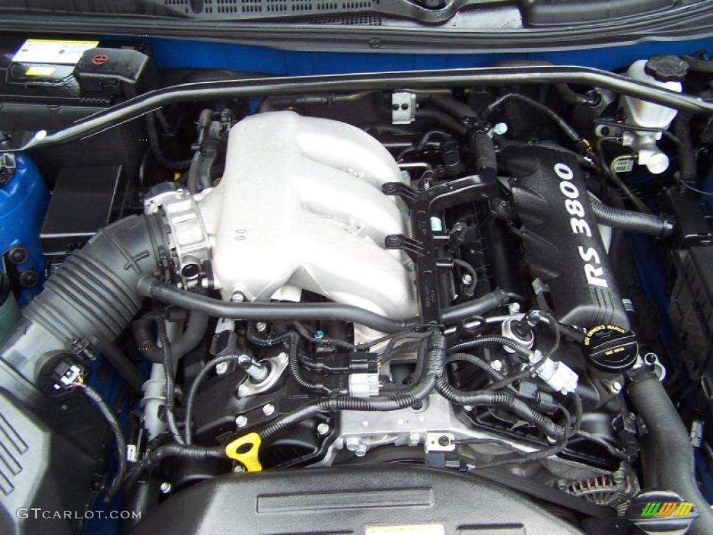 2010 Genesis Coupe 3.8 Coupe - Mirabeau Blue / Black photo #6