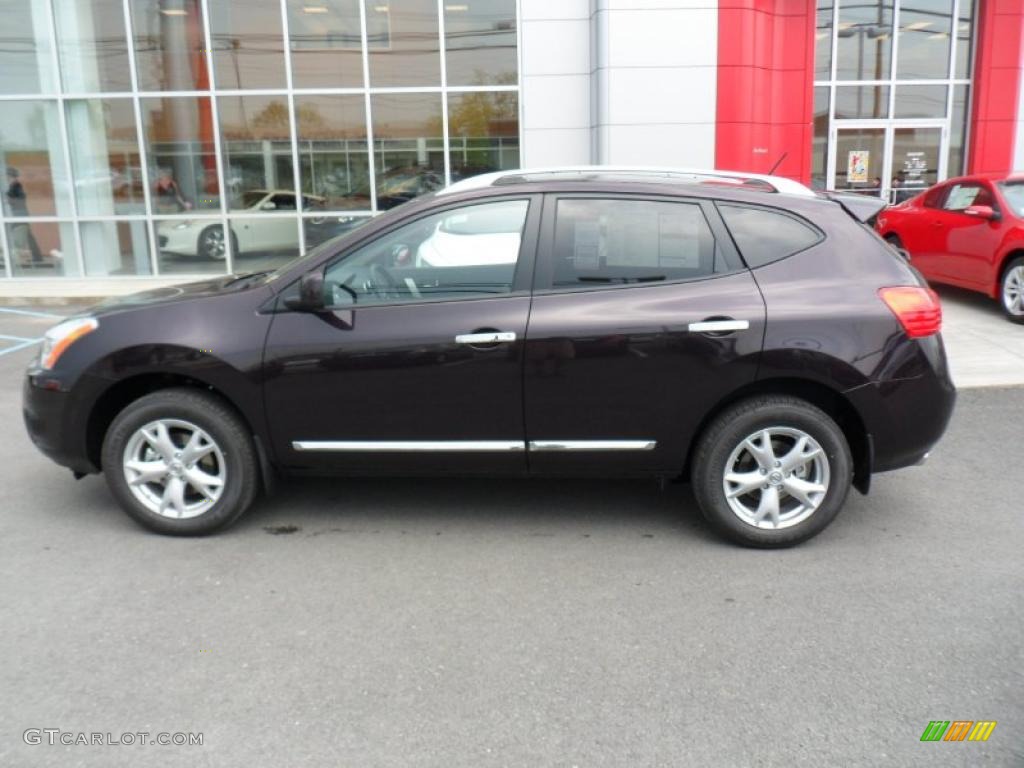 2011 Rogue SV AWD - Black Amethyst / Black photo #2