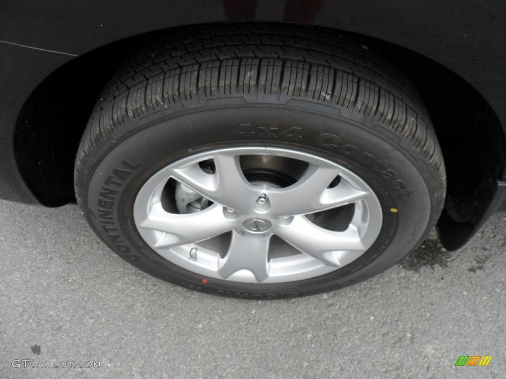 2011 Rogue SV AWD - Black Amethyst / Black photo #13