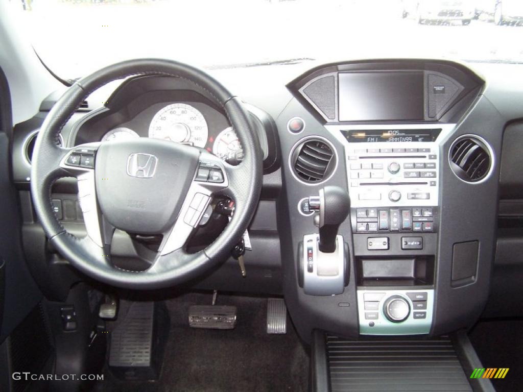 2011 Honda Pilot Touring 4WD Black Dashboard Photo #49368380