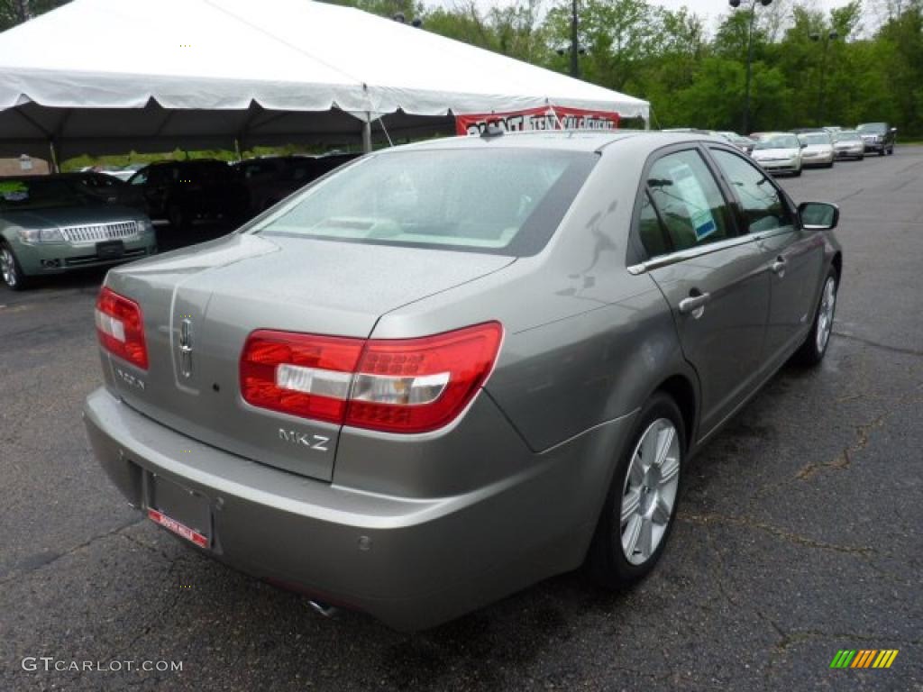 2008 MKZ Sedan - Vapor Silver Metallic / Light Stone photo #4