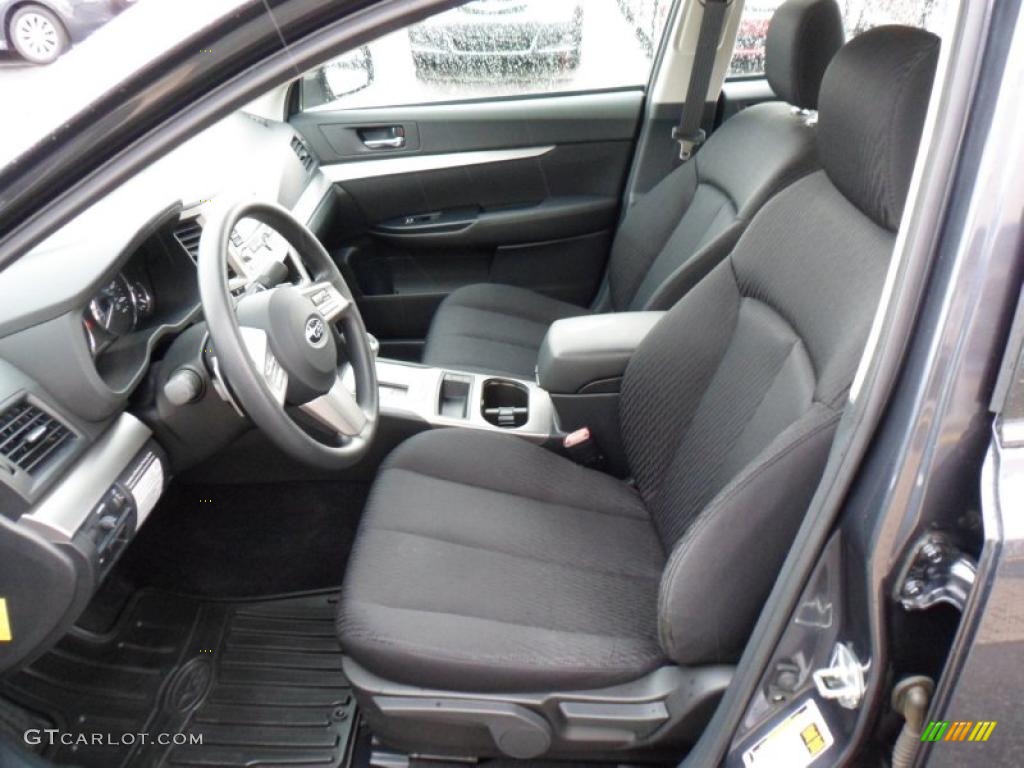 Off Black Interior 2010 Subaru Legacy 2.5i Sedan Photo #49368680