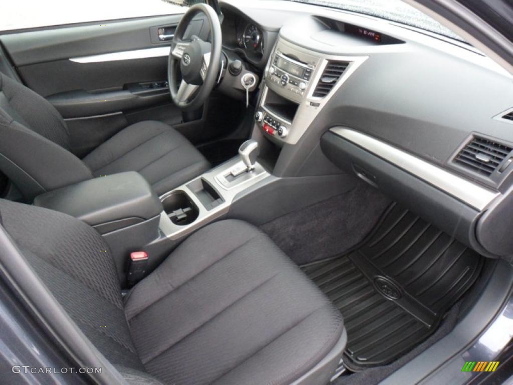 Off Black Interior 2010 Subaru Legacy 2.5i Sedan Photo #49368725